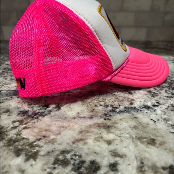 Aviator Nation Stay Grounded Unisex - Hot Pink and White trucker hat - Picture 2 of 9
